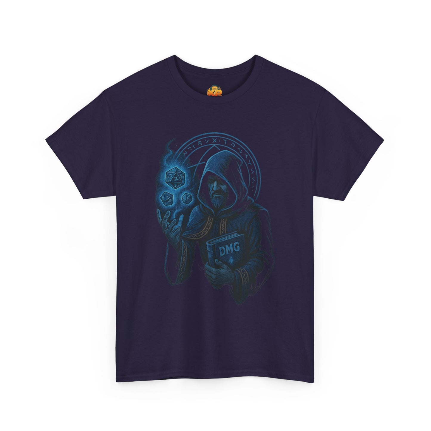 Nerdcore Icons - The Dungeon Master (Blue) - Unisex Heavy Cotton Tee