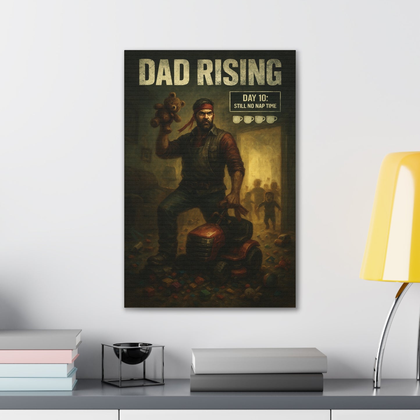 Dad Rising Canvas Art - A Dead Rising Parody