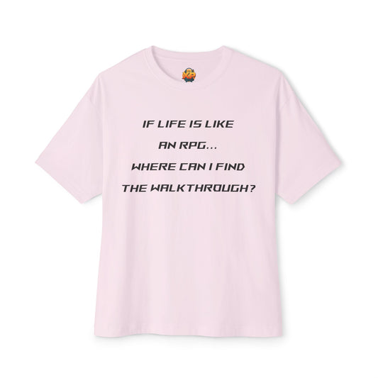 Where is my Walkthrough Guide? Women's Oversized Boxy Tee