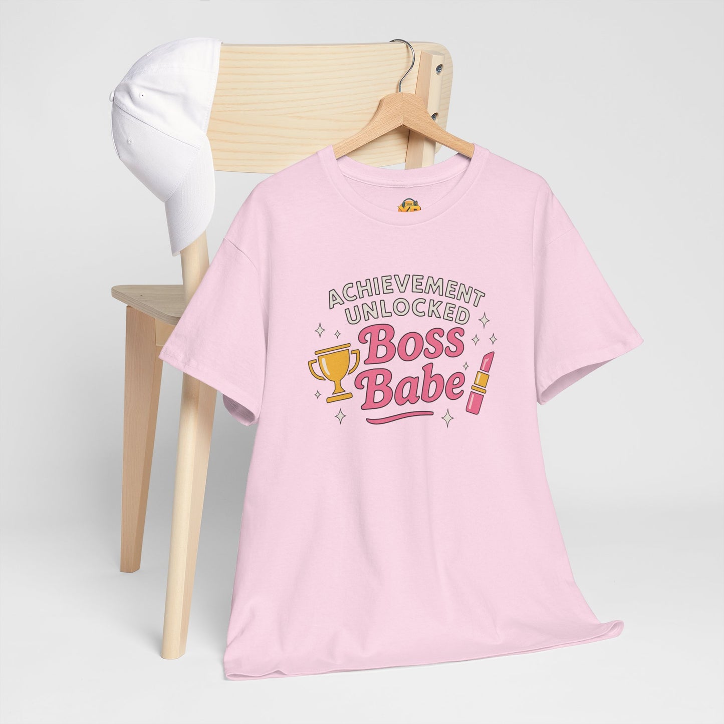 Achievement Unlocked Boss Babe - Women's Heavy Cotton Tee