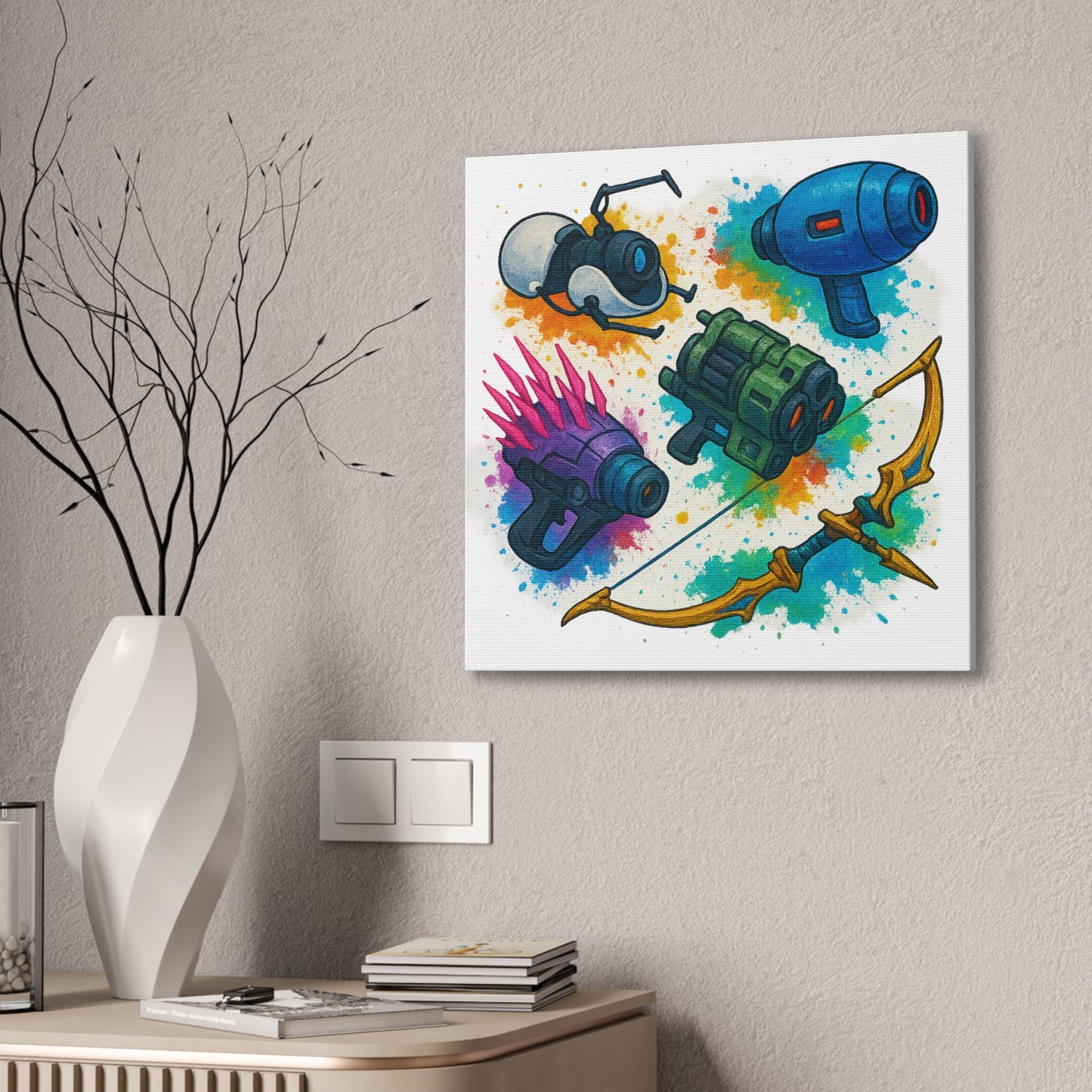 A "Ranged" of Color Canvas Print