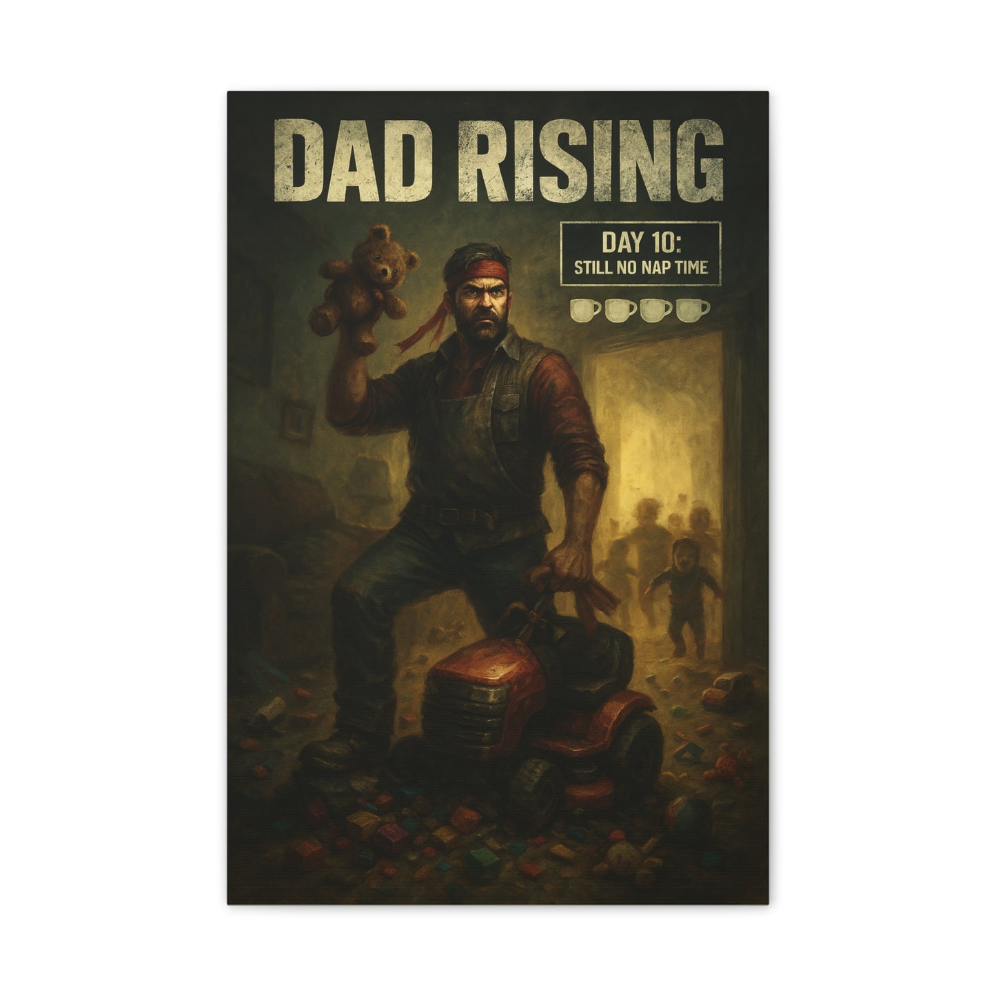 Dad Rising Canvas Art - A Dead Rising Parody