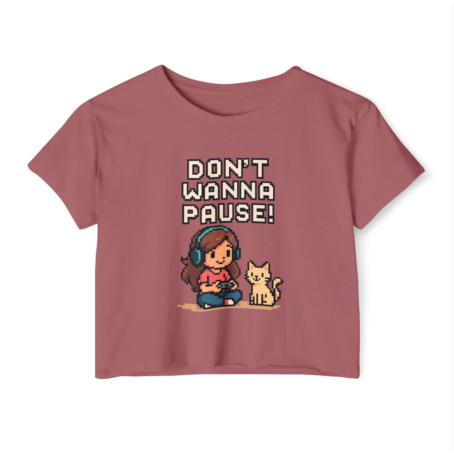 Don't Wanna Pause - Festival Crop Top