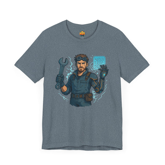 Nerdcore Icons - The Mech Engineer - Unisex Jersey Short Sleeve Tee