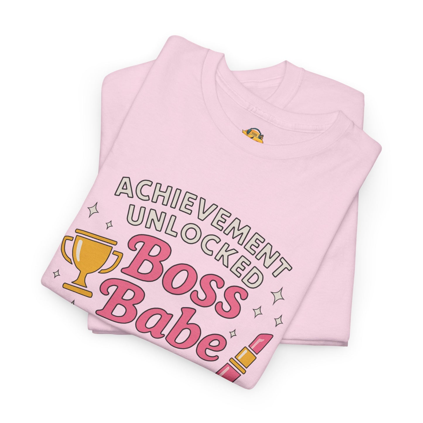 Achievement Unlocked Boss Babe - Women's Heavy Cotton Tee