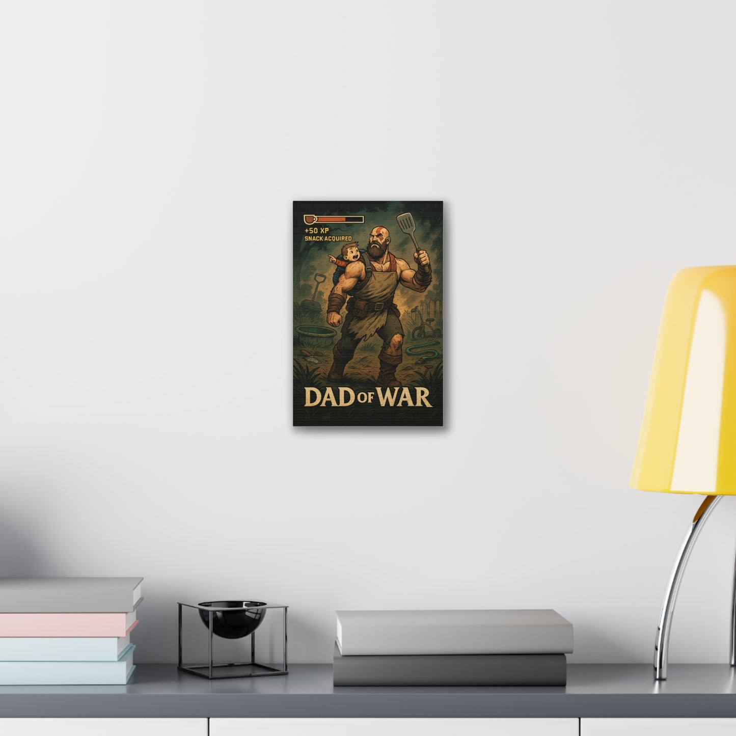 Dad of War Canvas Art - A God of War Parody