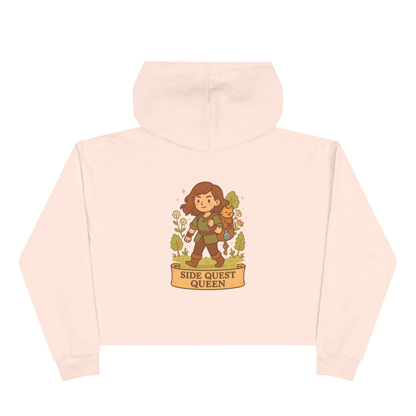 Side Quest Queen - Crop Hoodie