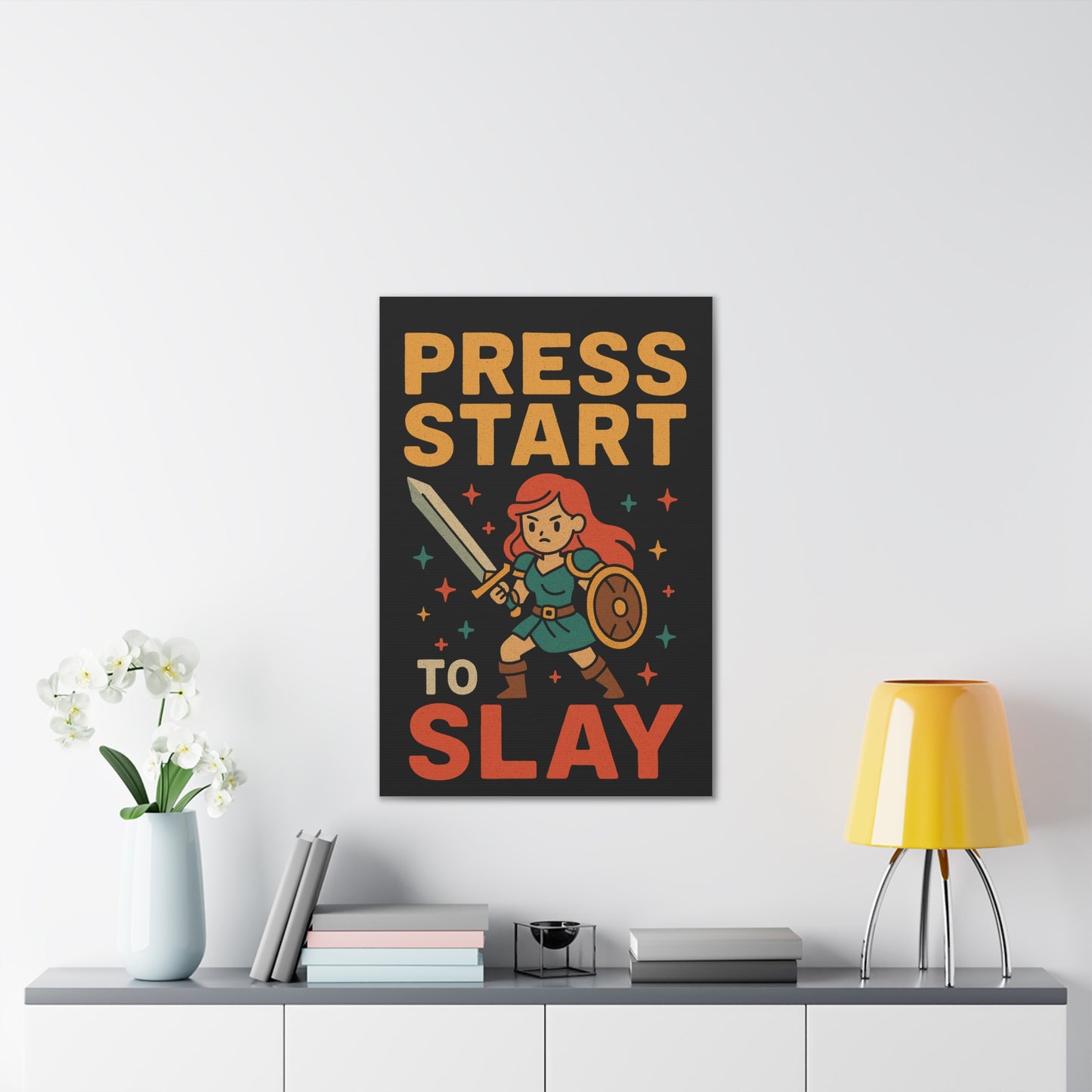 Press Start to Slay - Canvas Art