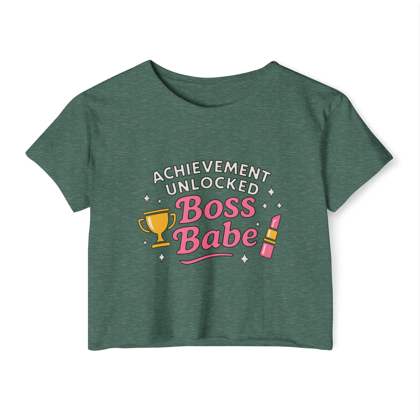 Achievement Unlocked Boss Babe - Women's Festival Crop Top