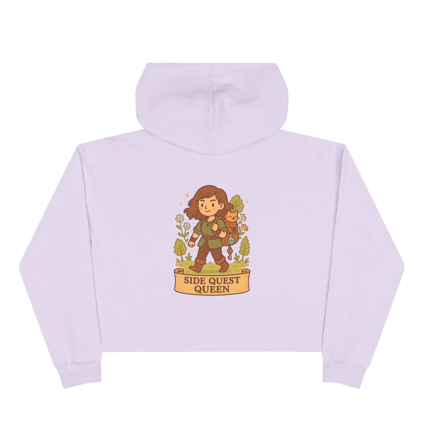 Side Quest Queen - Crop Hoodie