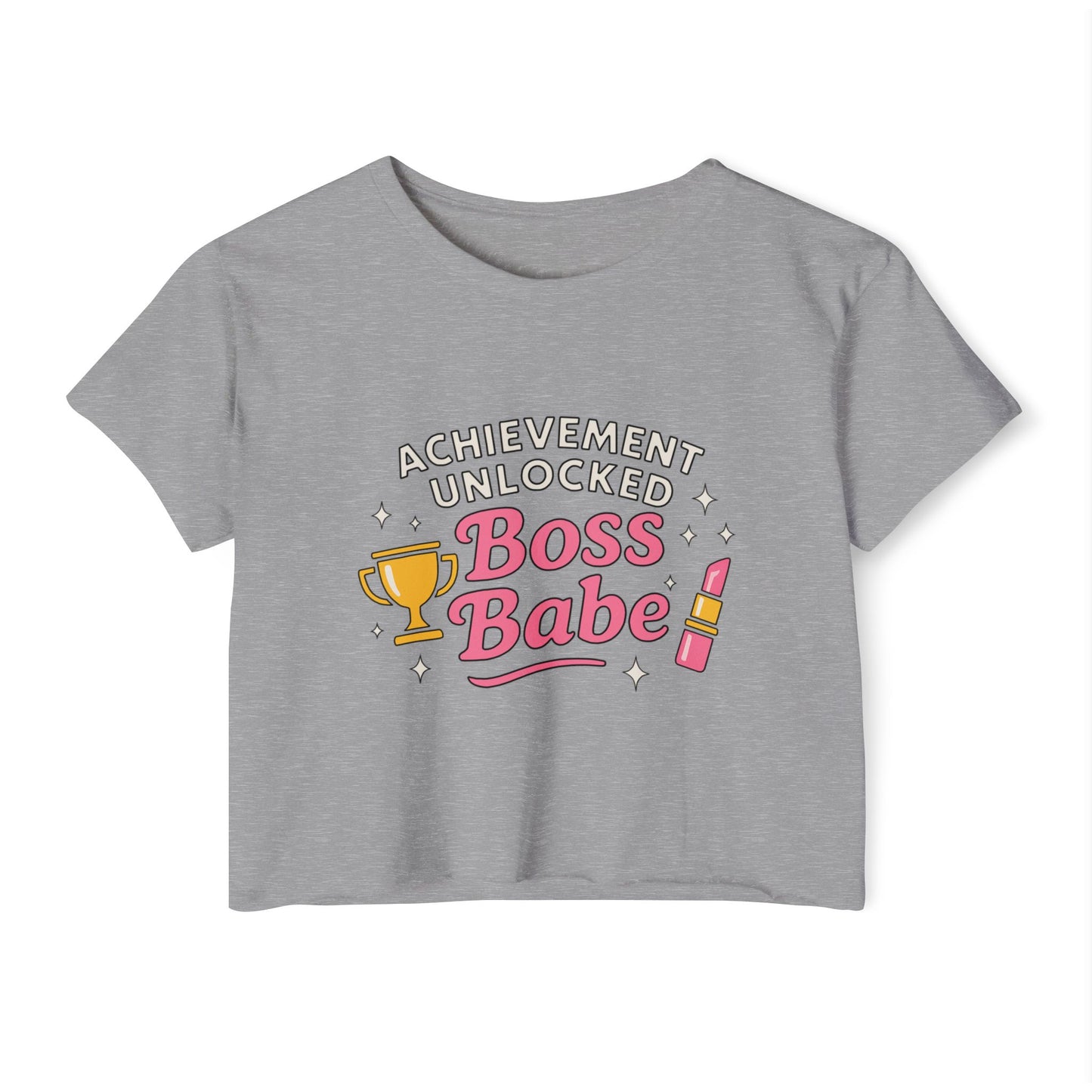 Achievement Unlocked Boss Babe - Women's Festival Crop Top