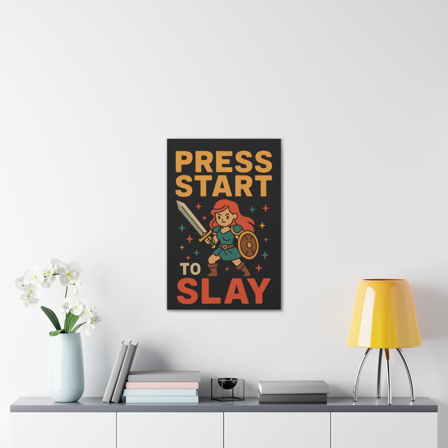 Press Start to Slay - Canvas Art