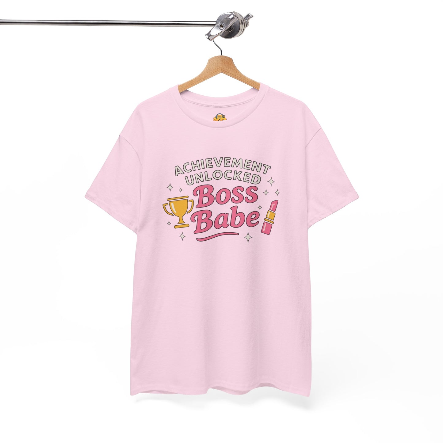 Achievement Unlocked Boss Babe - Women's Heavy Cotton Tee