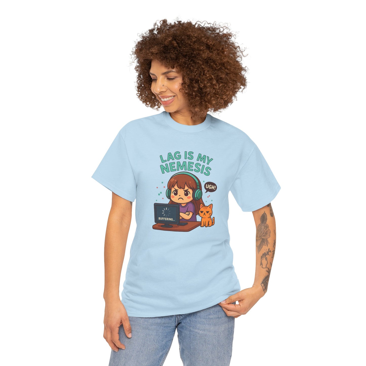 Lag is My Nemesis - Women's Heavy Cotton Shirt