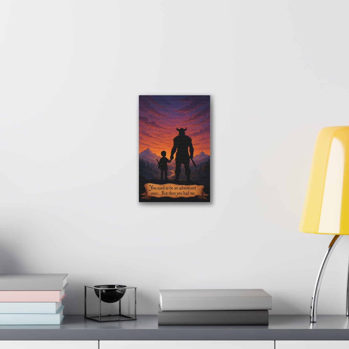 You Used to Be an Adventurer... Canvas Art - A Skyrim Quote Parody