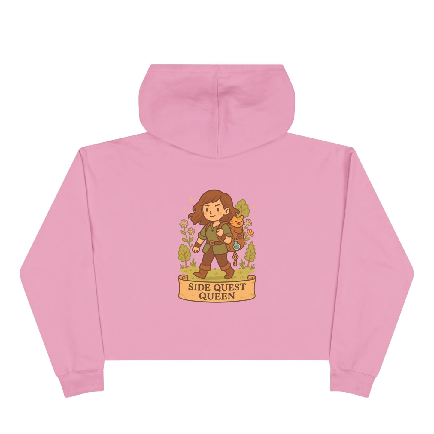 Side Quest Queen - Crop Hoodie