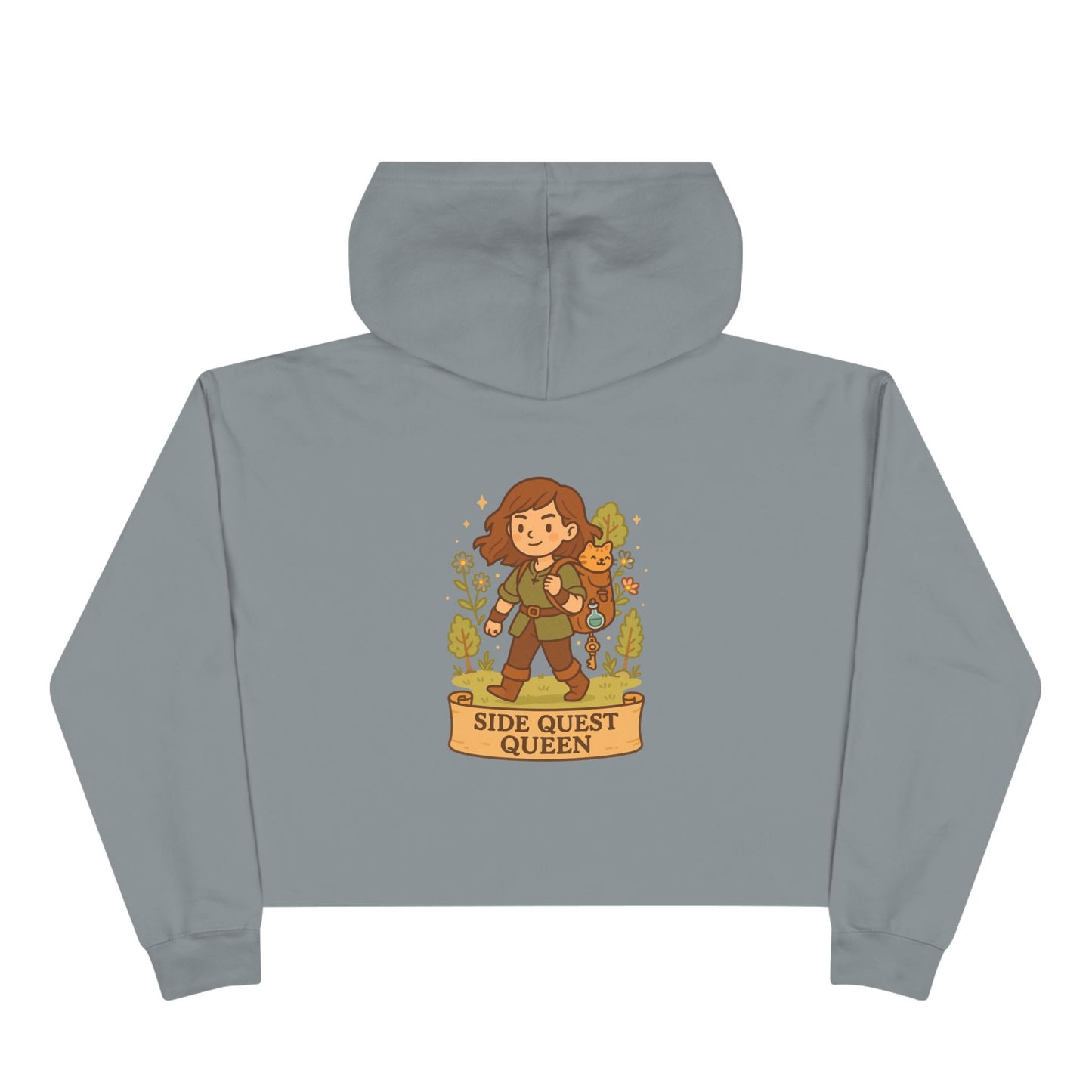 Side Quest Queen - Crop Hoodie