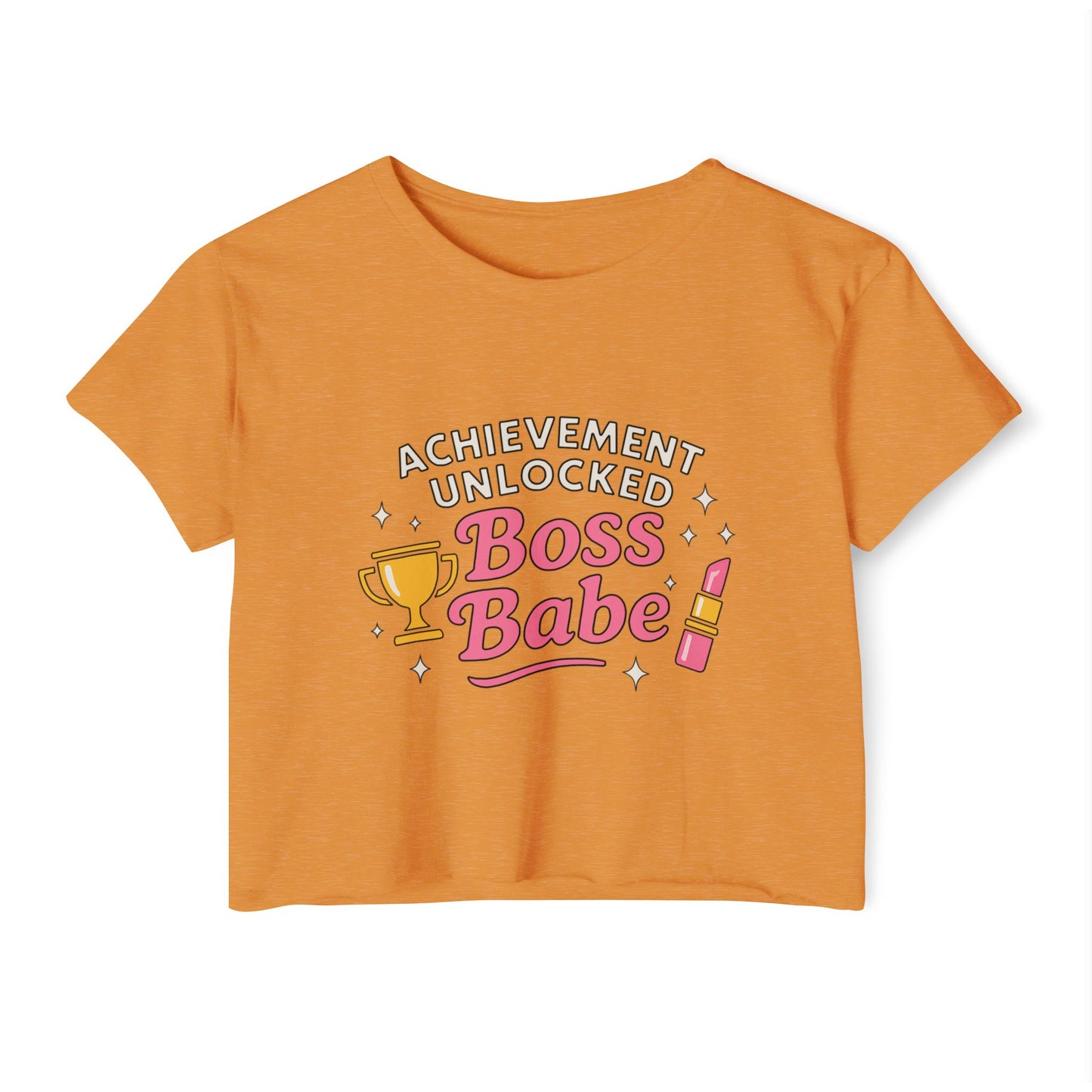 Achievement Unlocked Boss Babe - Women's Festival Crop Top