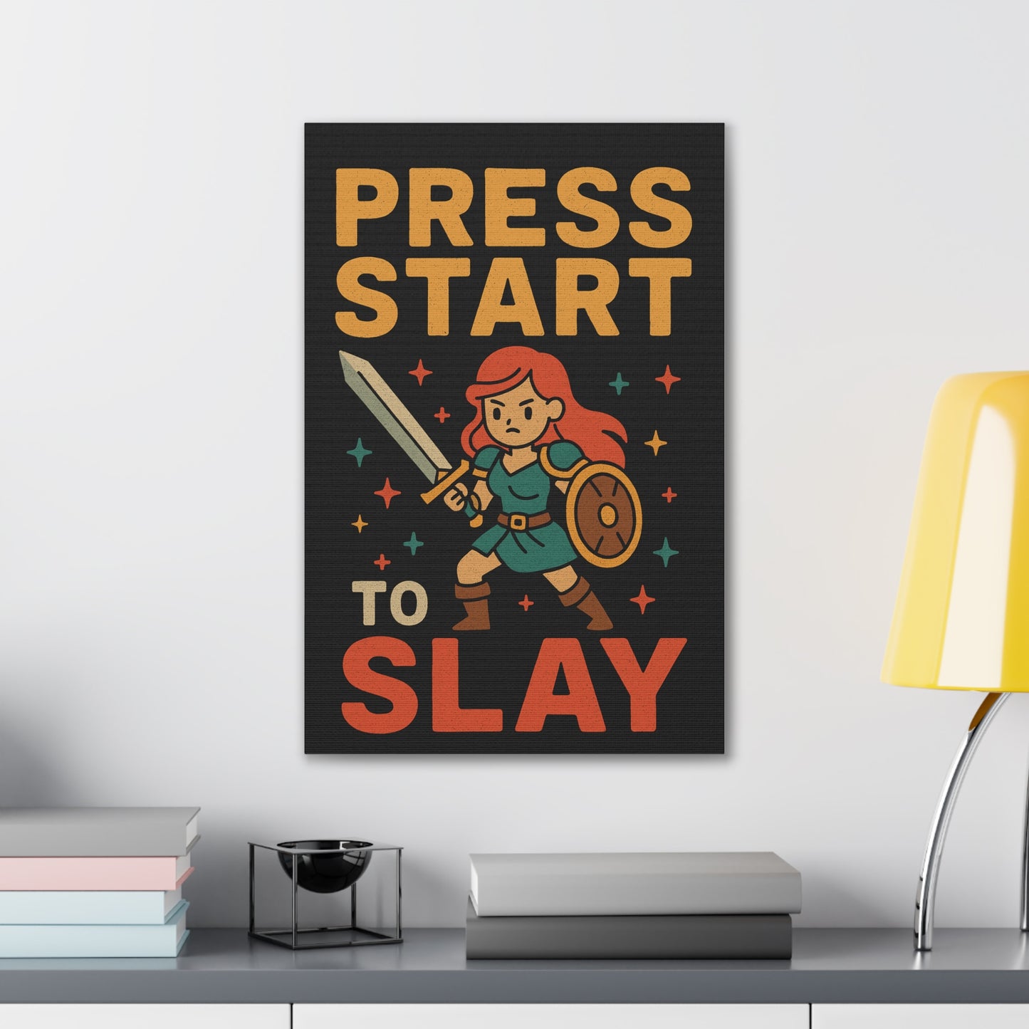 Press Start to Slay - Canvas Art