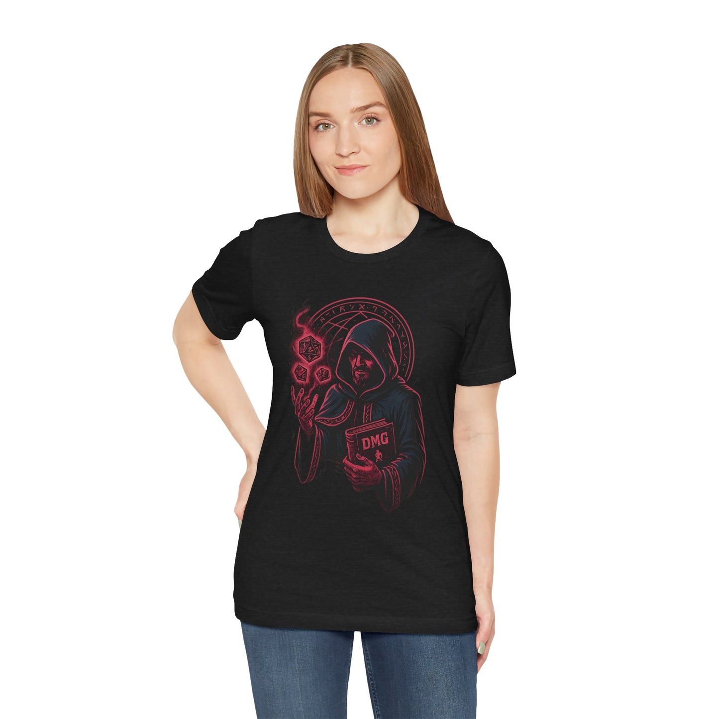 Nerdcore Icons - The Dungeon Master (Red) - Unisex Jersey Short Sleeve Tee